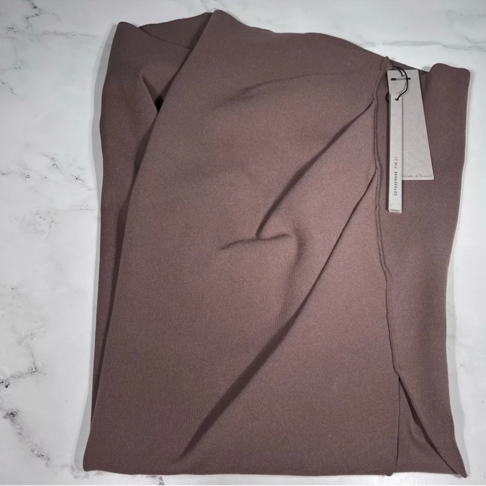 Rick Owens Rent Maxi Bodycon Skirt in Dust - Picture 4 of 14